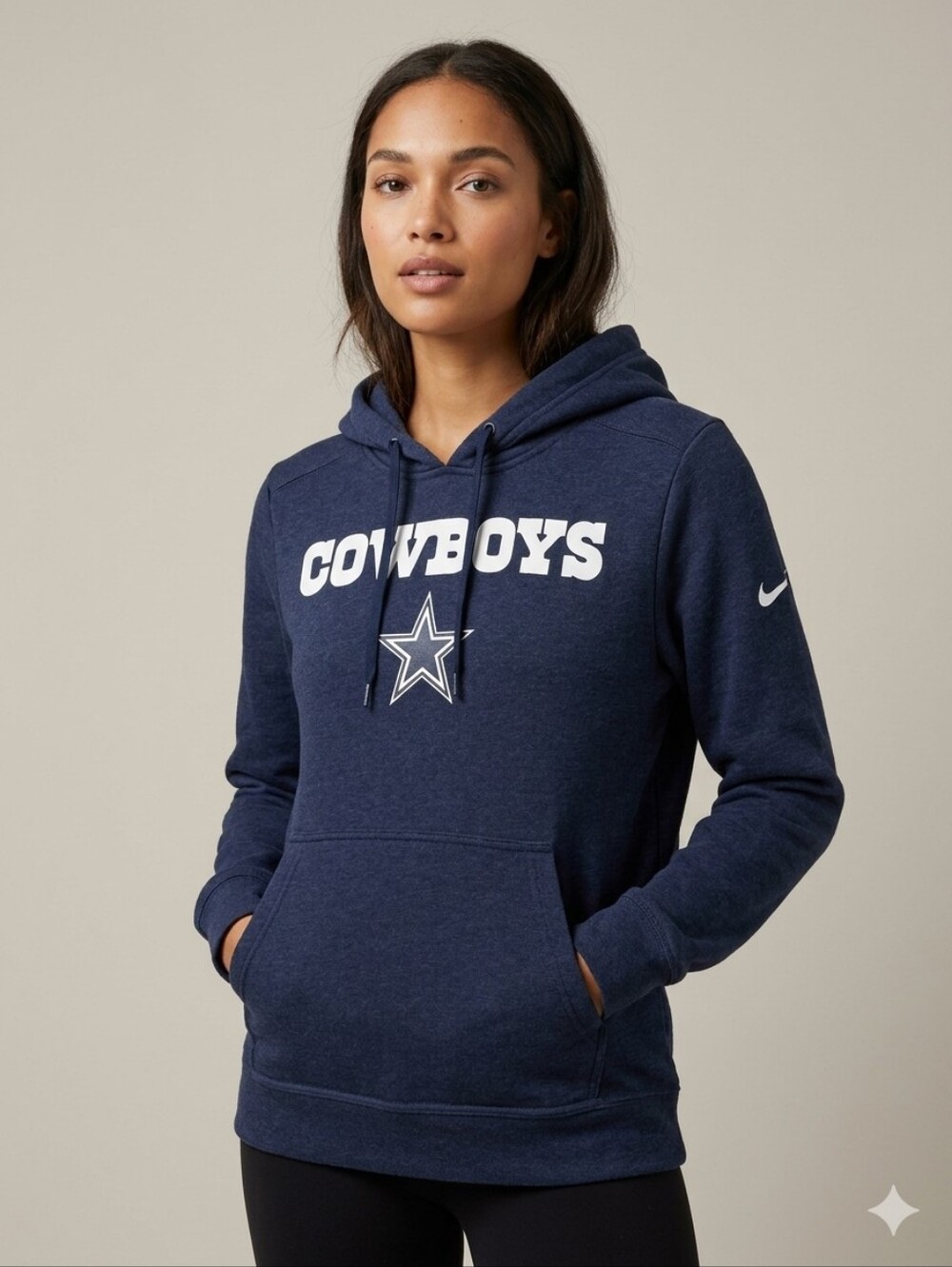 Nike NFL Dallas Cowboys Club Hoodie Navy Blue Unisex